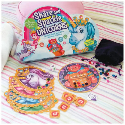 Peaceable Kingdom Share & Sparkle Unicorns Cooperative Game