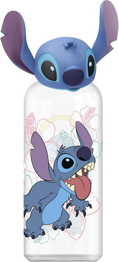 Stitch Flowers 560ML 3D Figurine Bottle