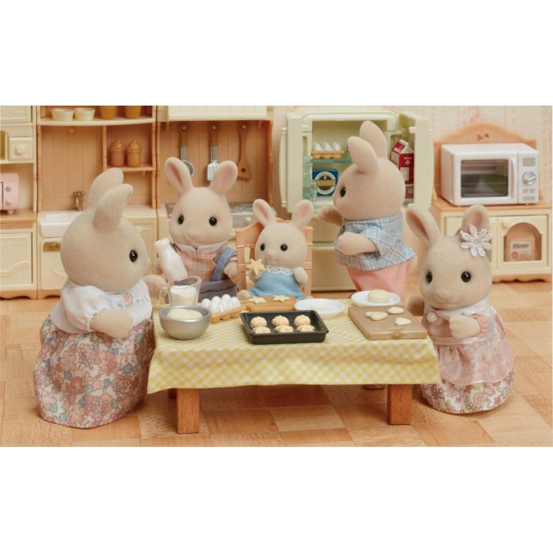 Sylvanian Families Milk Rabbit Family