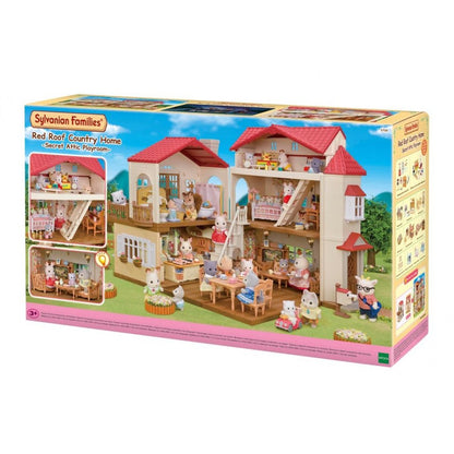 Sylvanian Families Red Roof Country Home Secret Attic Playroom