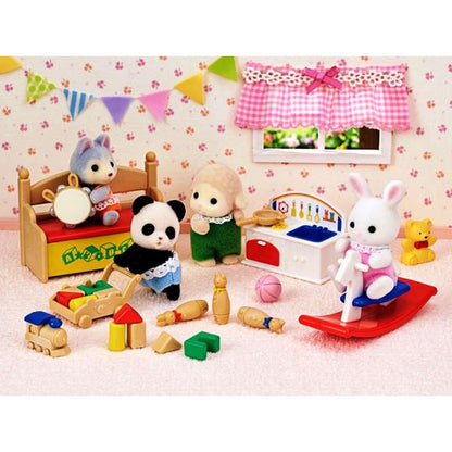 Sylvanian Families Baby's Toy Box - Snow Rabbit & Panda Baby