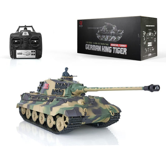 Heng Long 1:16 King Tiger RC Tank Smoke & Sound Electric