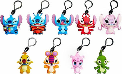 Disney Stitch Series 5 -3D Figural Foam Bag Clip Keychain