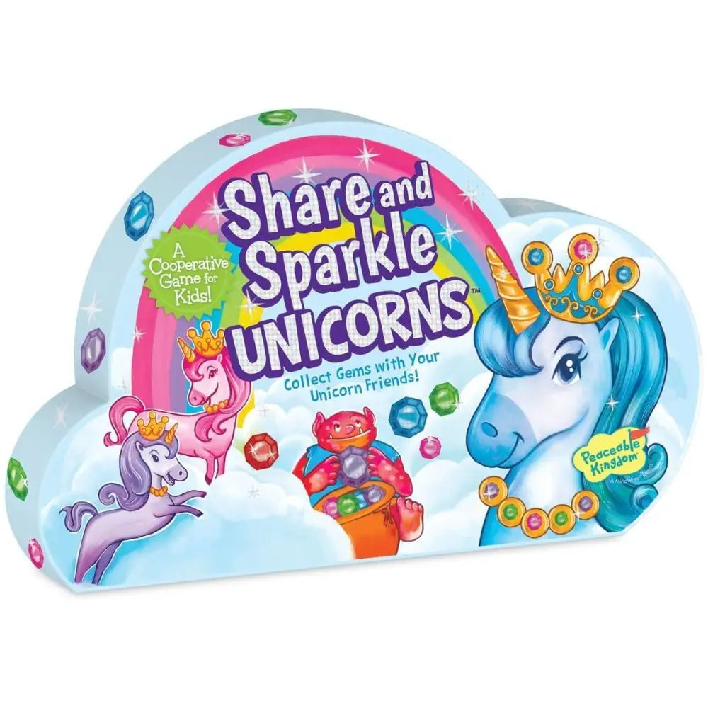 Peaceable Kingdom Share & Sparkle Unicorns Cooperative Game