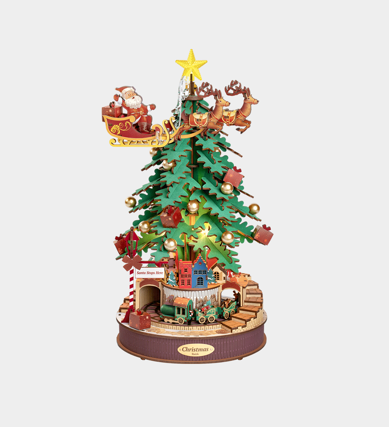 Christmas Melody Tree - Rokr 3D Wooden Puzzle - AMS01