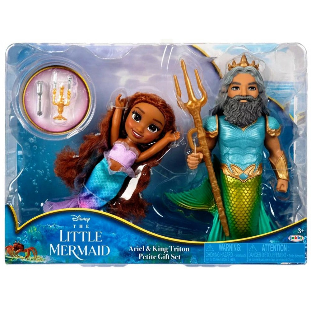 Disney The Little Mermaid Movie Ariel & King Triton 6" Figure Gift Set