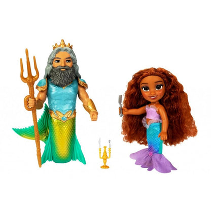 Disney The Little Mermaid Movie Ariel & King Triton 6" Figure Gift Set