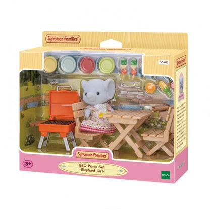 Sylvanian Families BBQ Picnic Set - Elephant Girl