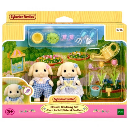 Sylvanian Families Blossom Gardening Set - Flora Rabbit Brother & Sister