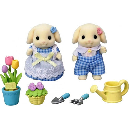 Sylvanian Families Blossom Gardening Set - Flora Rabbit Brother & Sister