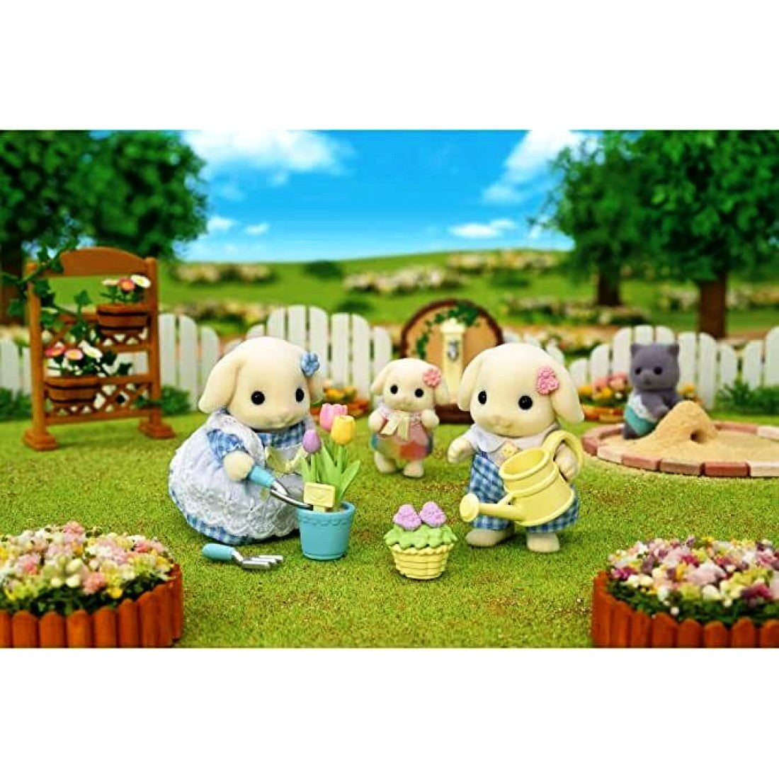 Sylvanian Families Blossom Gardening Set - Flora Rabbit Brother & Sister