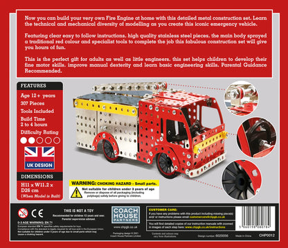 DEXC Fire Engine Metal Construction Set