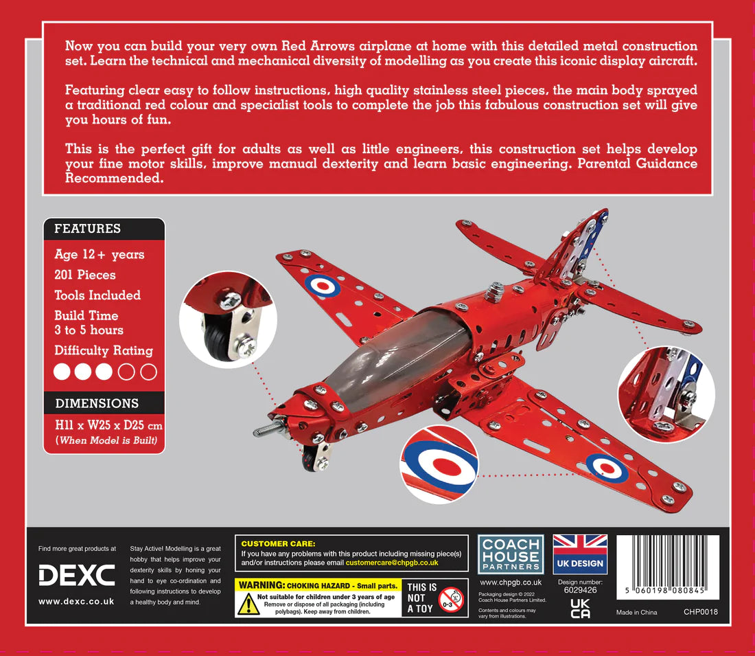 DEXC Red Arrows Metal Construction Set