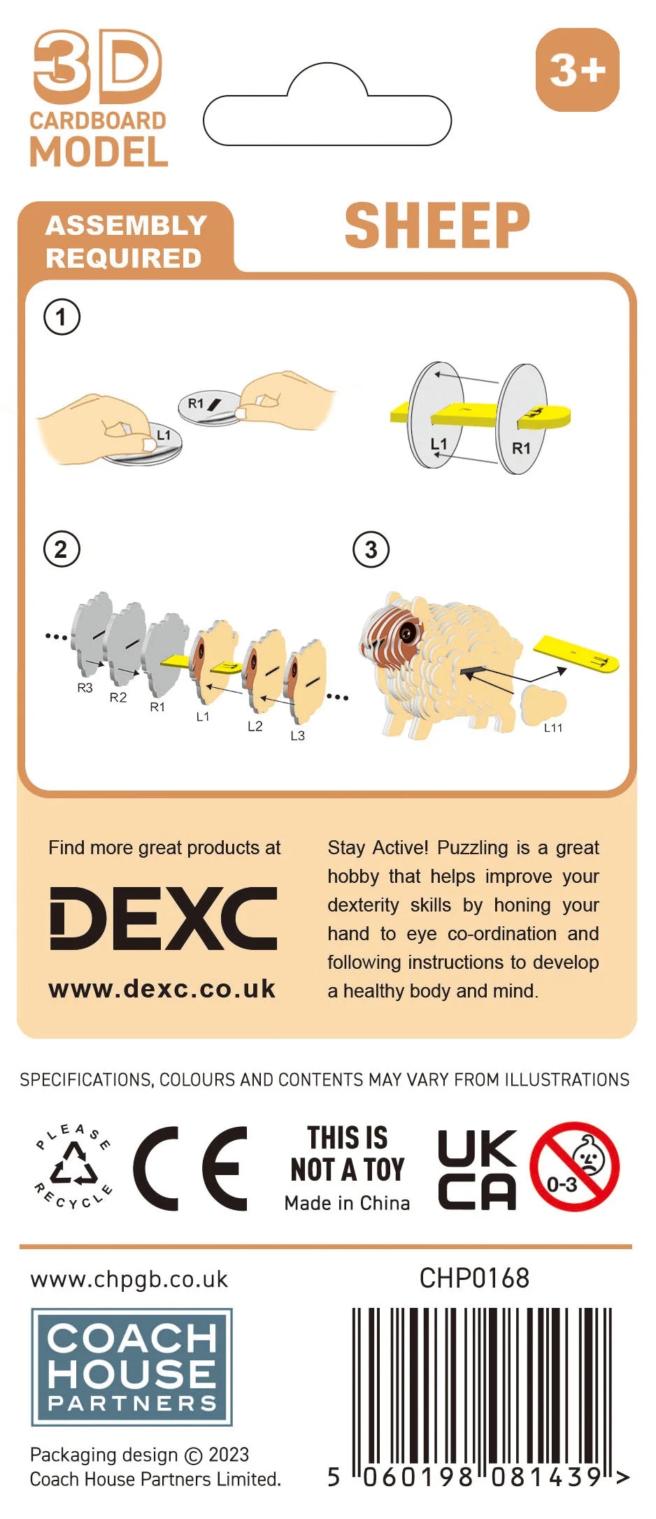 DEXC Make Your Own 3D Sheep Puzzle