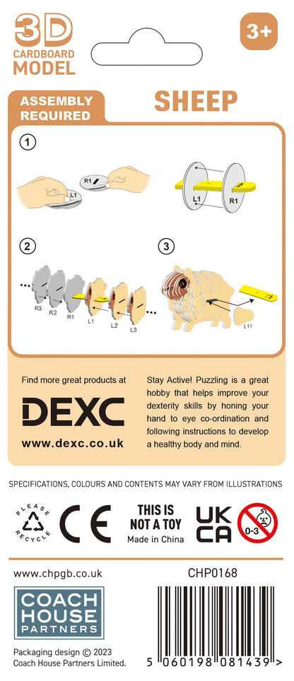 DEXC Make Your Own 3D Sheep Puzzle