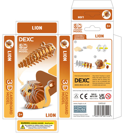 DEXC Make Your Own 3D Lion Puzzle