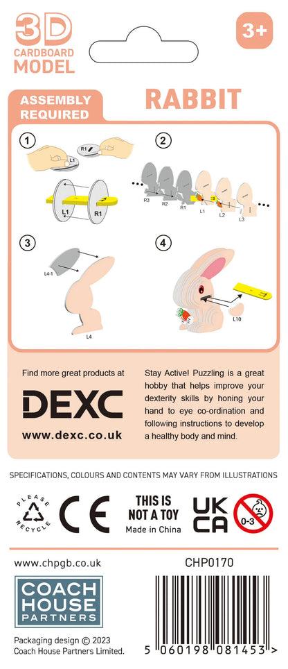 DEXC Make Your Own 3D Rabbit Puzzle