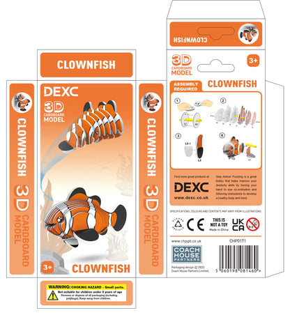 DEXC Make Your Own 3D Clownfish Puzzle