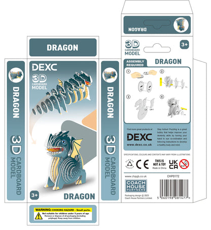 DEXC Make Your Own 3D Dragon Puzzle