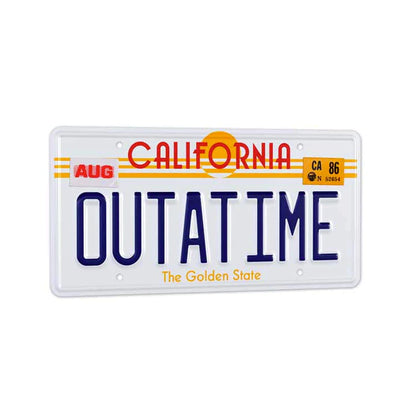 Back To The Future Outatime License Plate