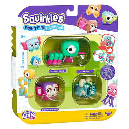 Little Live Pets Squirkies Series 1 3Pk - Metallic Cat