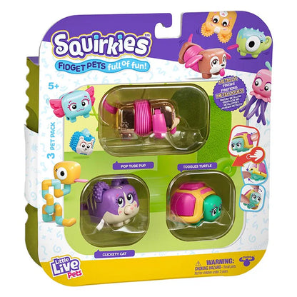 Little Live Pets Squirkies Series 1 3Pk - Gold Pop Tube Pup