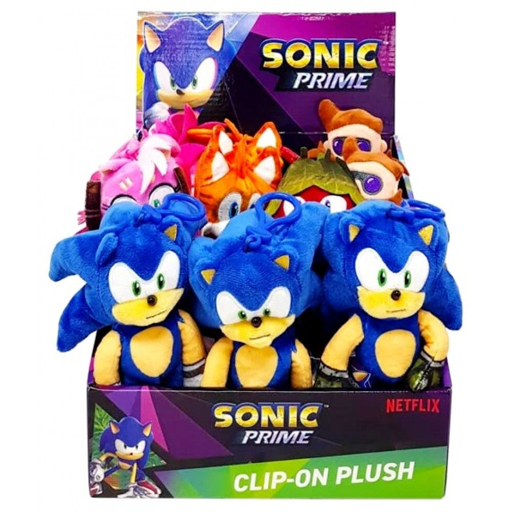 Sonic Prime Clip On Plush Keyring