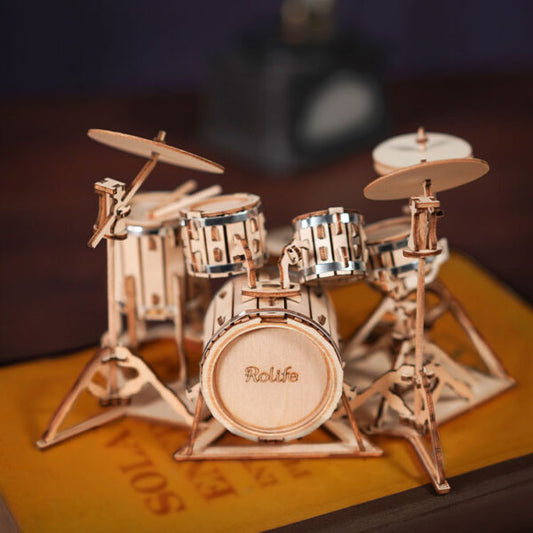 Drum Kit - Rokr 3d Wooden Puzzle