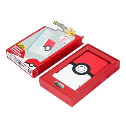 OTL power bank OTL 5000 mAh, USB-C 15W, Pokemon Pokeball with stand (red and white).