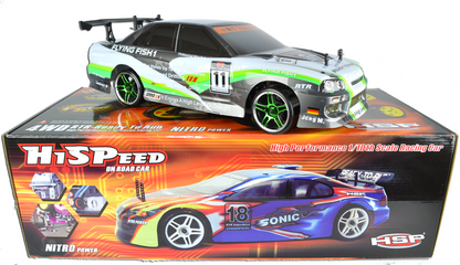 Nissan Skyline electric drift car - 2.4GHZ - Green