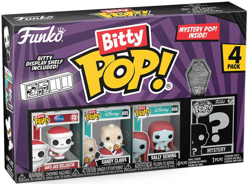 Funko Bitty Pop: Disney Santa Jack 4 pack