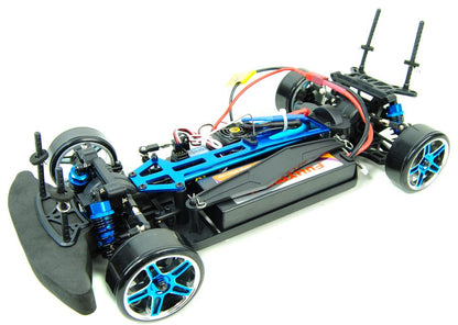 Porsche style drift car - PRO brushless - Blue