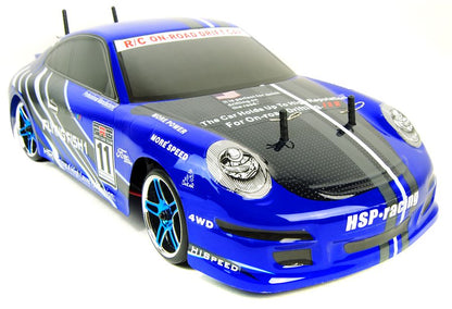 Porsche style drift car - PRO brushless - Blue