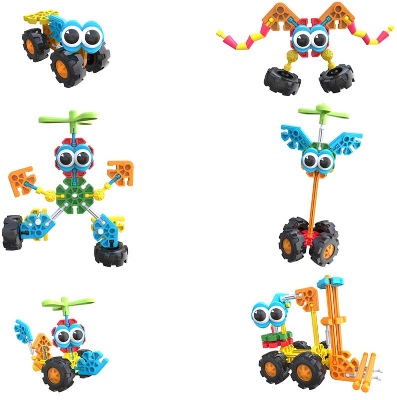 Kid Knex Zoomin Buddies 20 Model Building Set