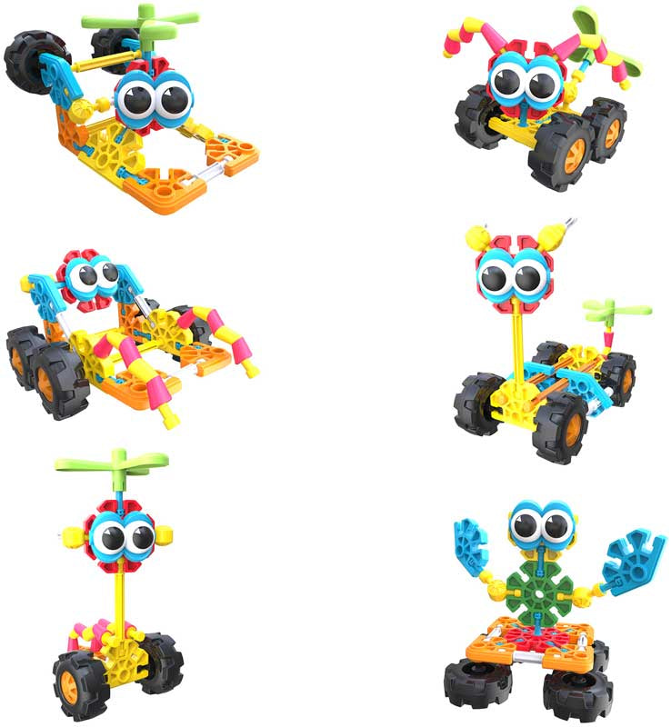 Kid Knex Zoomin Buddies 20 Model Building Set