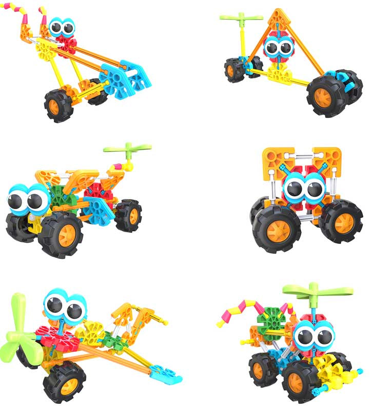 Kid Knex Zoomin Buddies 20 Model Building Set