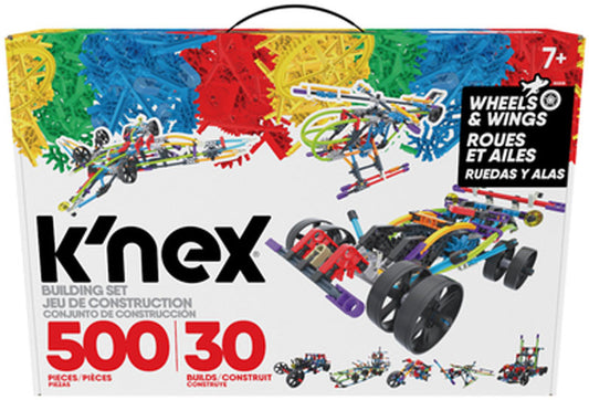 Knex Classics 500 Pc - 30 Model Wings And Wheels Building Set