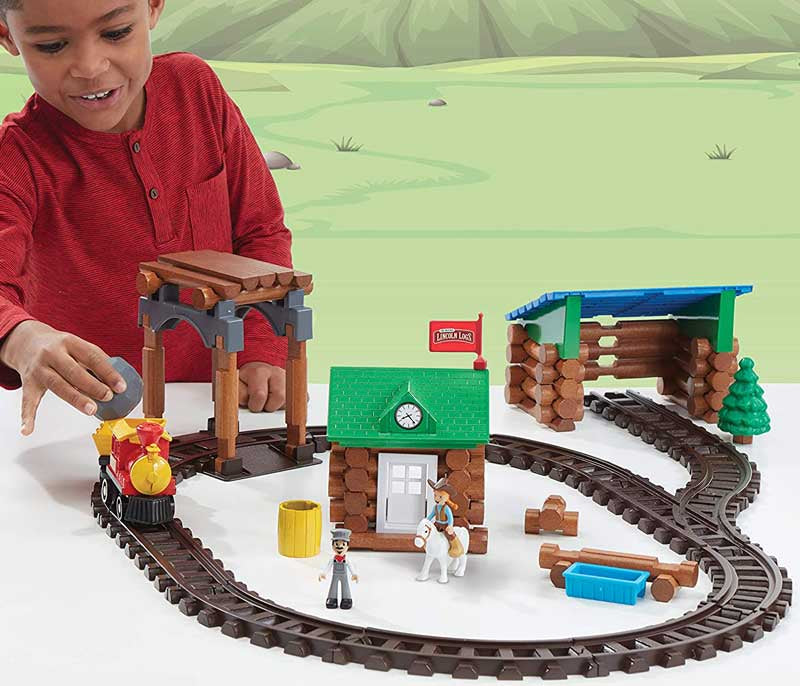 Lincoln Logs - Sawmill Express Train Building Set