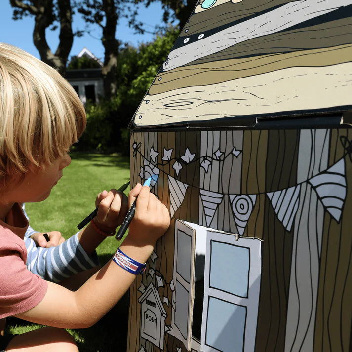 Play Den - Children's Cardboard Playhouse And Periscope