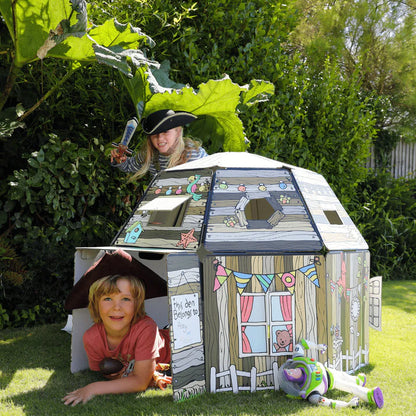 Play Den - Children's Cardboard Playhouse And Periscope