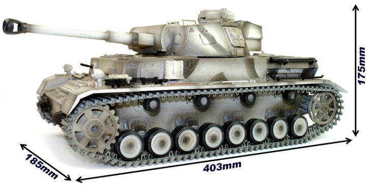 Taigen RC Tank - Metal Upgrade - Panzer IV - 360 Turret