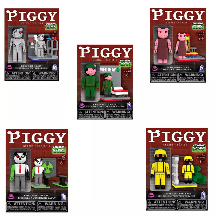 Piggy Series 1 Buildable Construction Sets