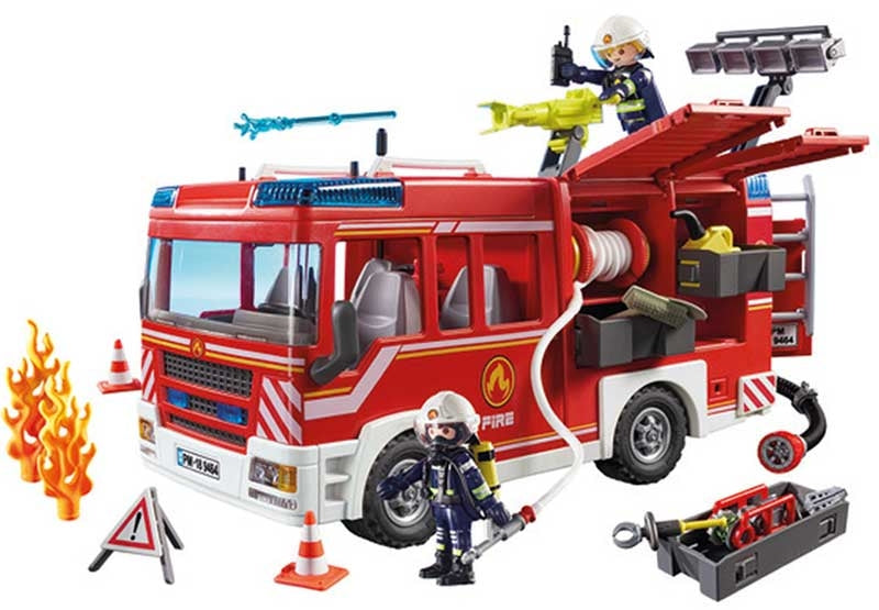 Playmobil City Action Fire Engine With Working Water Cannon