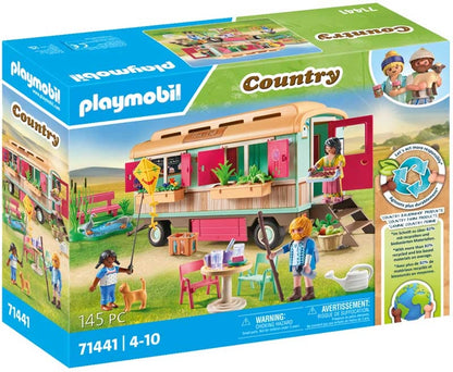 Playmobil Country: Cosy Train Cafe With Vegetable Garden