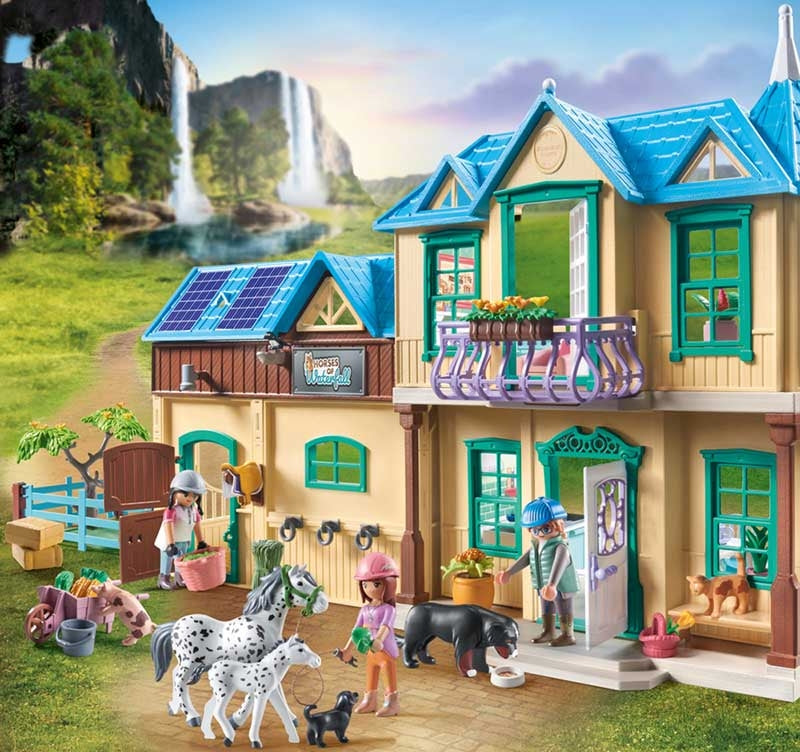 Playmobil Horses Of Waterfall - Waterfall Ranch