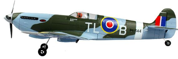 Spitfire V2 4Ch RC Plane RTF 2.4G - Upgraded