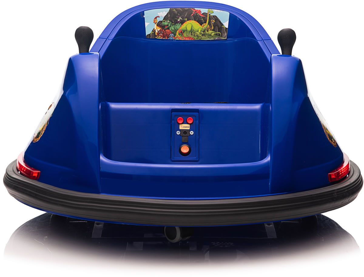 Blue dinosaur adventure ride on bumper car