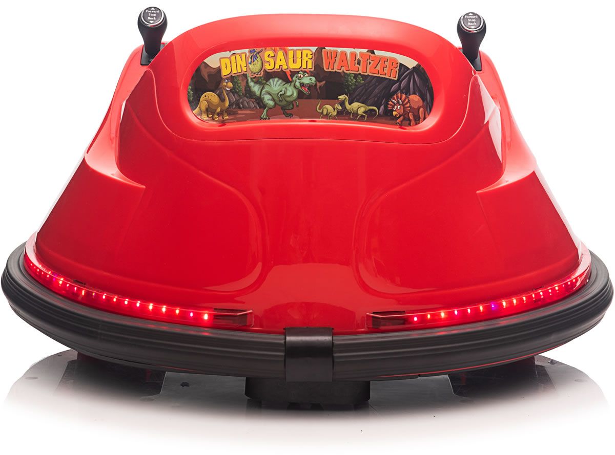 Red dinosaur adventure ride on bumper car